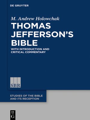 cover image of Thomas Jefferson's Bible